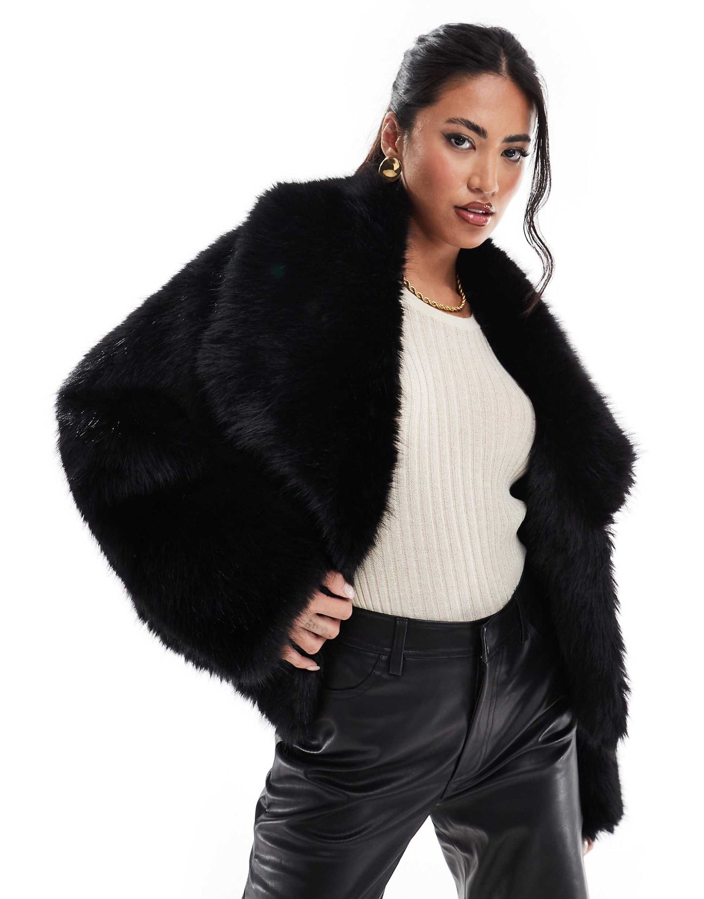 Veste avec Col Cache-Cœur et Finition Droite pour Femme | Idéale pour l’Hiver