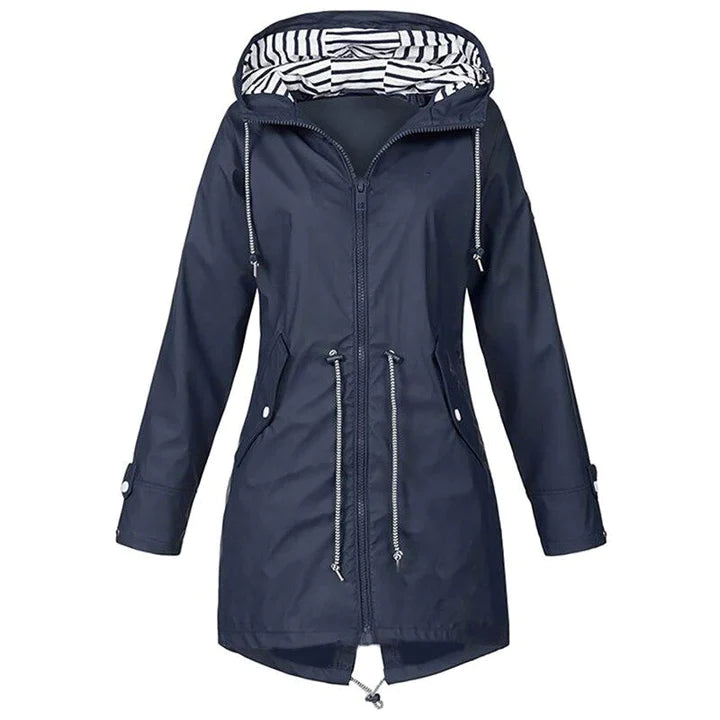 Parka Imperméable avec Capuche pour Femme | Idéale pour les Jours de Pluie