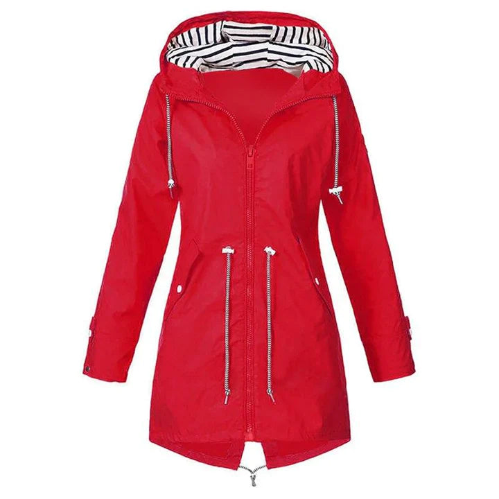 Parka Imperméable avec Capuche pour Femme | Idéale pour les Jours de Pluie