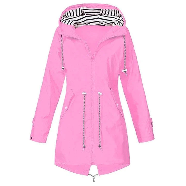 Parka Imperméable avec Capuche pour Femme | Idéale pour les Jours de Pluie