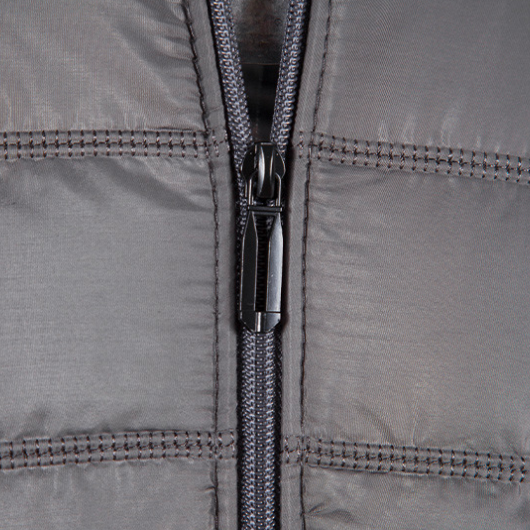 Veste Hybride avec Col Haut et Fermeture Zippée pour Homme | Idéale pour Mi-Saison