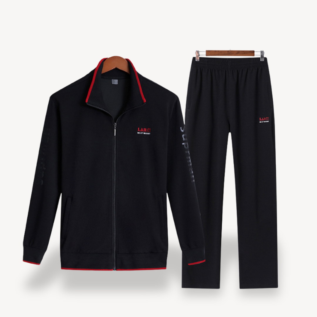 Ensemble De Survêtement Zippé pour Homme avec Taille Ajustable | Idéal pour Les Loisirs Et Le Sport