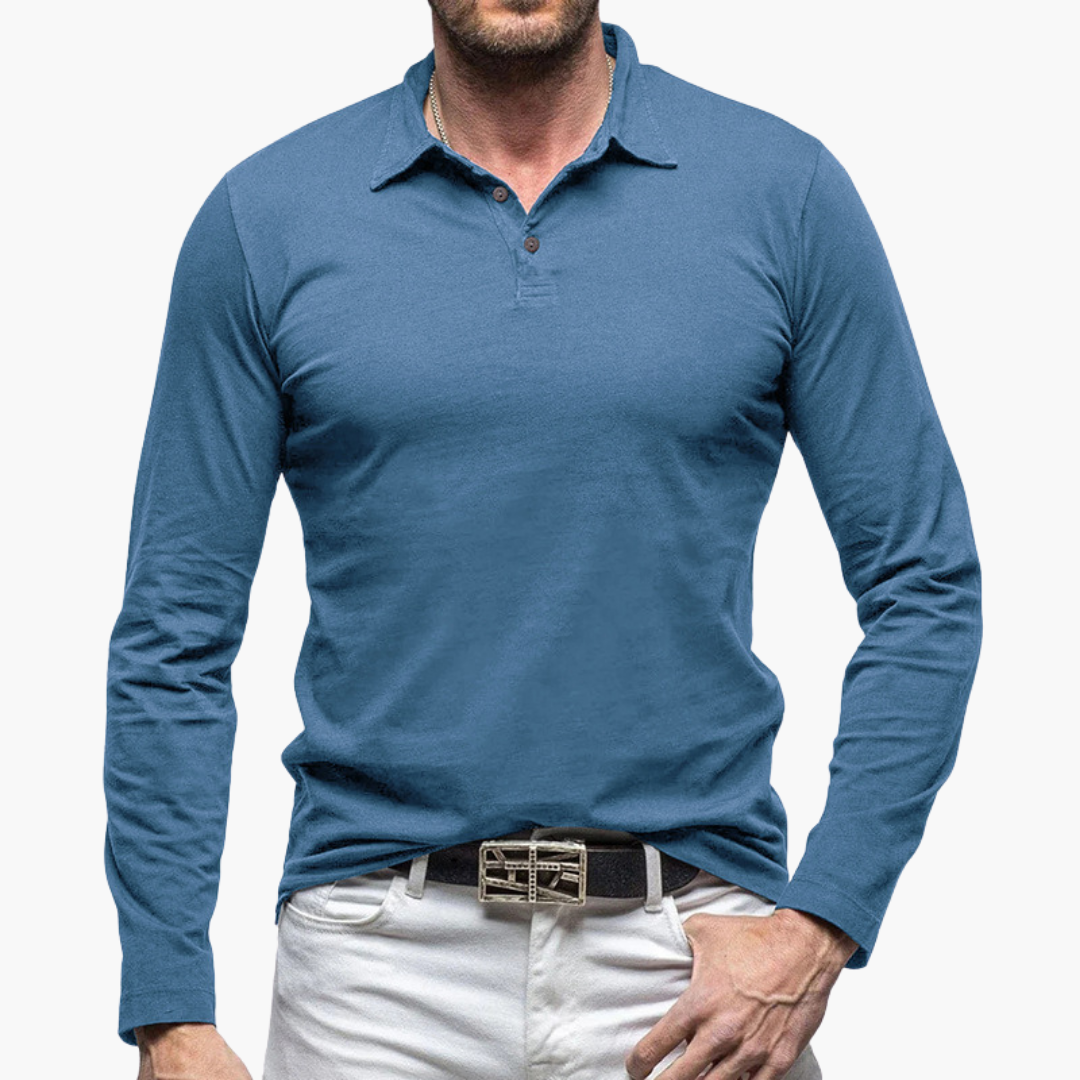 Polo Slim Fit à Manches Longues pour Homme | Idéale pour un Usage Quotidien et Semi-Formel