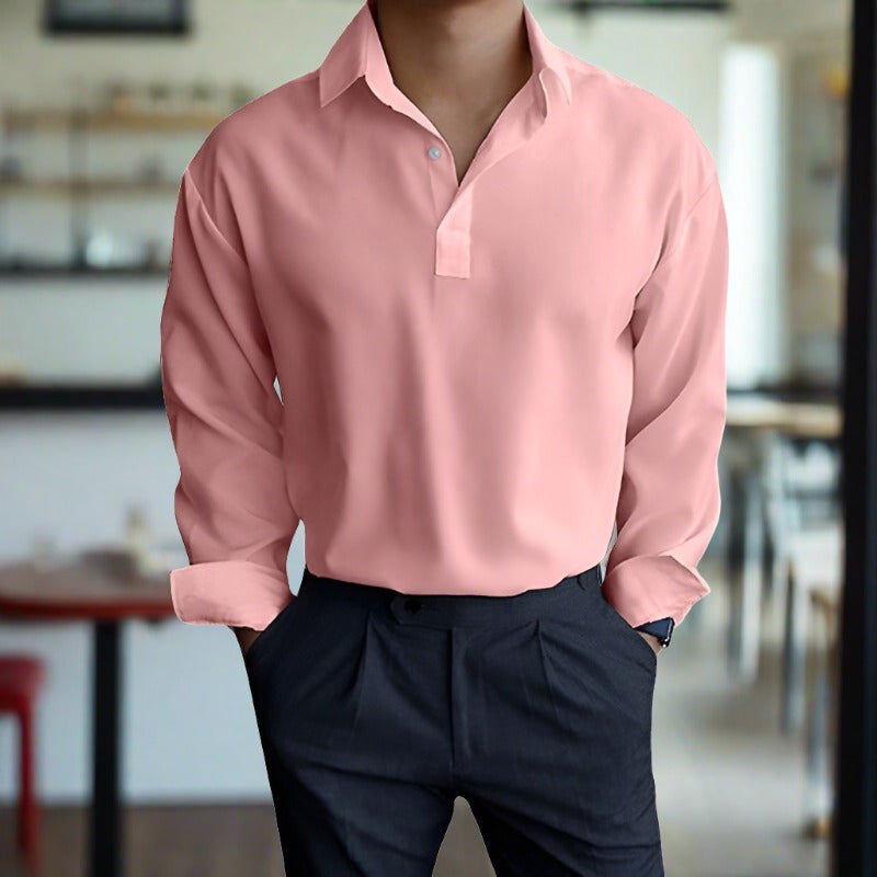 Polo À Manches Longues avec Coupe Décontractée pour Homme | Idéal pour Différentes Occasions