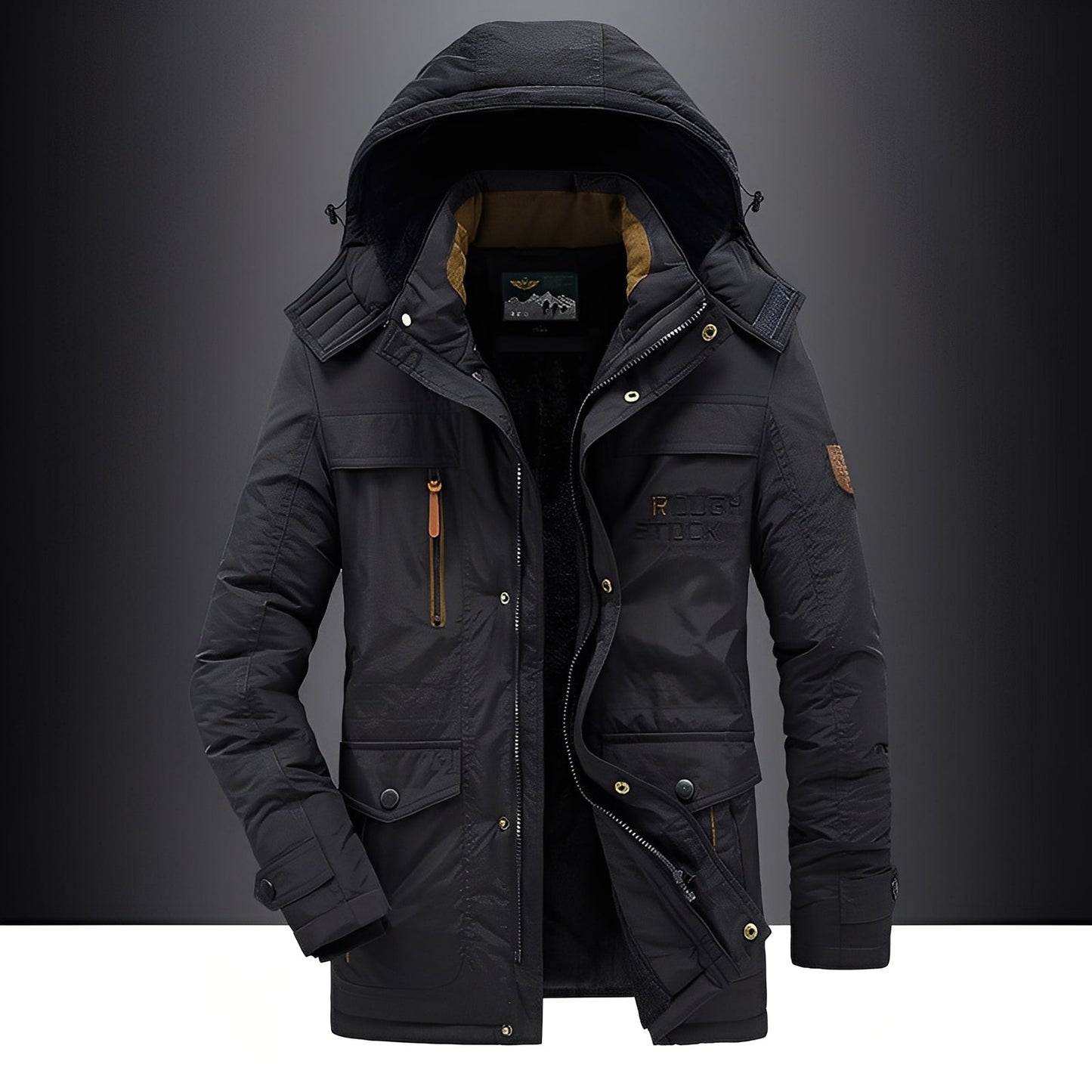 Veste d’Hiver avec Capuche et Fermeture Zippée pour Homme | Idéale pour Usage Quotidien