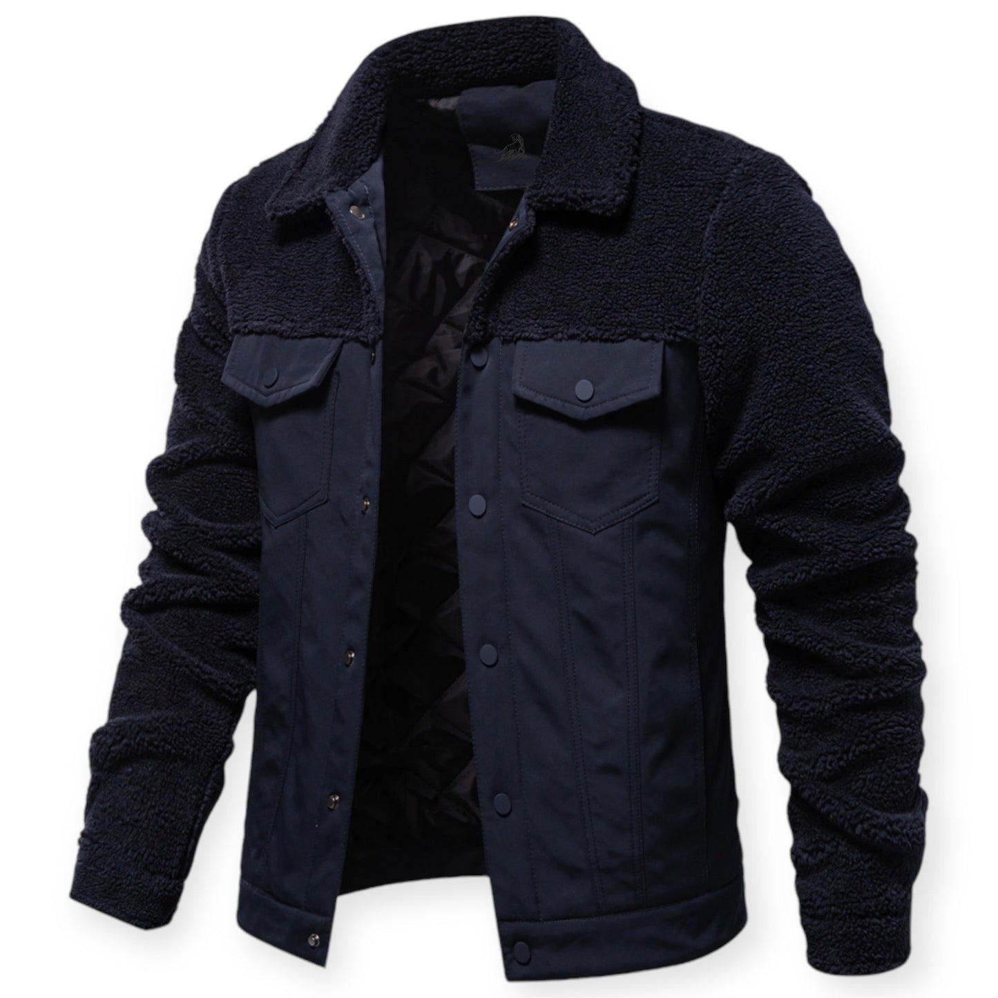 Veste Isolée avec Doublure Et Fermeture À Pression pour Hommes | Idéale pour Les Journées Froides