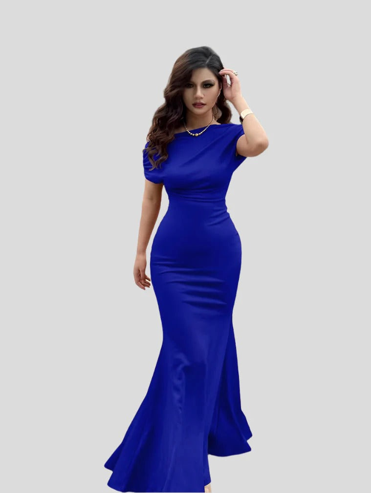 Robe Longue Épaules Dénudées avec Volants pour Femme | Idéale pour Mariages ou Événements d’Été