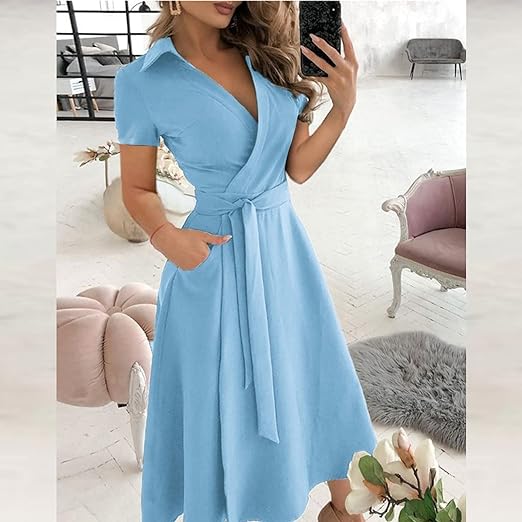 Robe Chemise À Taille Ample Avec Manches Longues Pour Femme | Idéale Pour Un Usage Quotidien