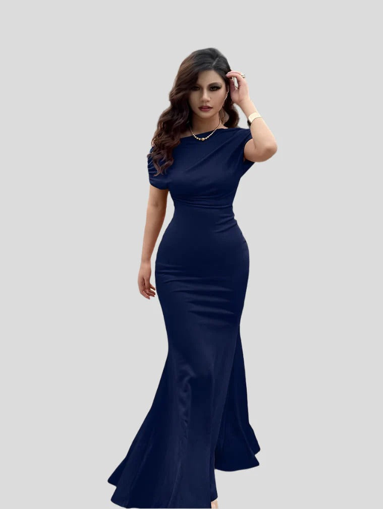 Robe Longue Épaules Dénudées avec Volants pour Femme | Idéale pour Mariages ou Événements d’Été