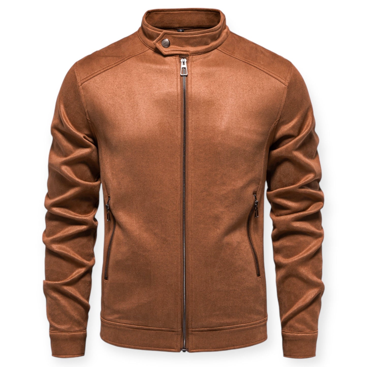 Veste Zippée À Col Montant pour Hommes | Idéale pour Les Sorties Quotidiennes