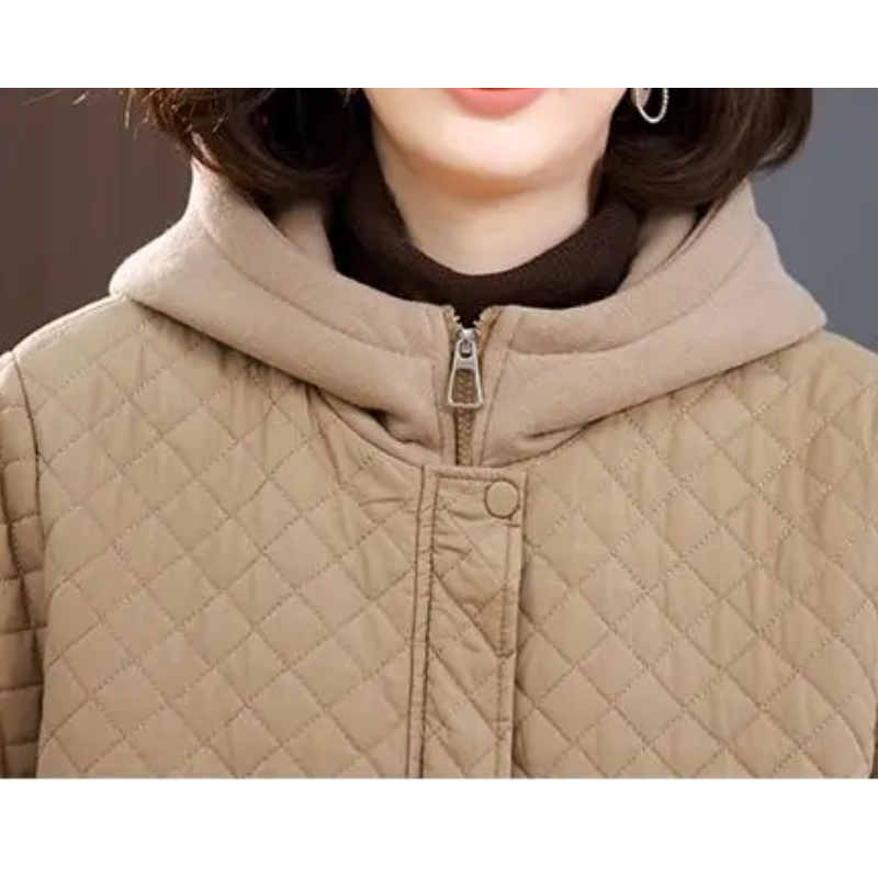 Veste Matelassée Avec Doublure Et Fermeture Zippée Pour Femme | Idéale Pour La Saison Automne-Hiver