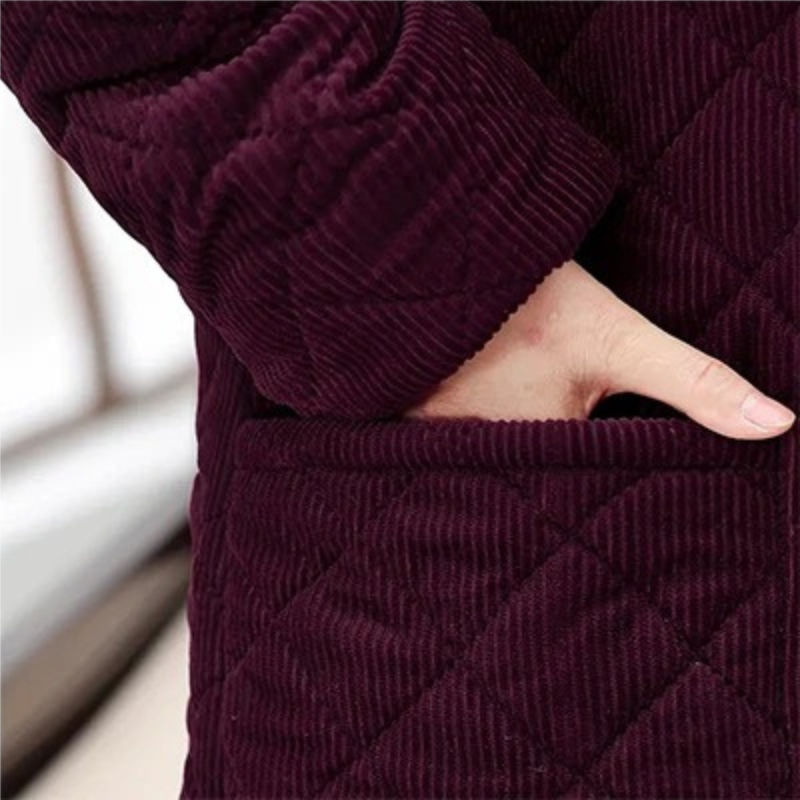 Veste Matelassée Avec Doublure Polaire Et Manches Longues Pour Femme | Idéale Pour La Saison Automne-Hiver