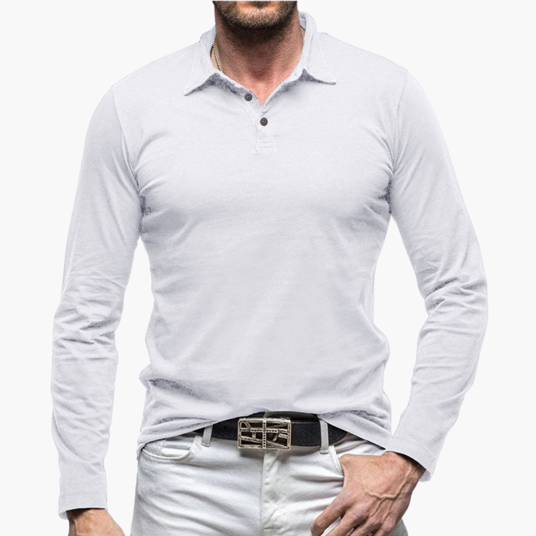 Polo Slim Fit à Manches Longues pour Homme | Idéale pour un Usage Quotidien et Semi-Formel