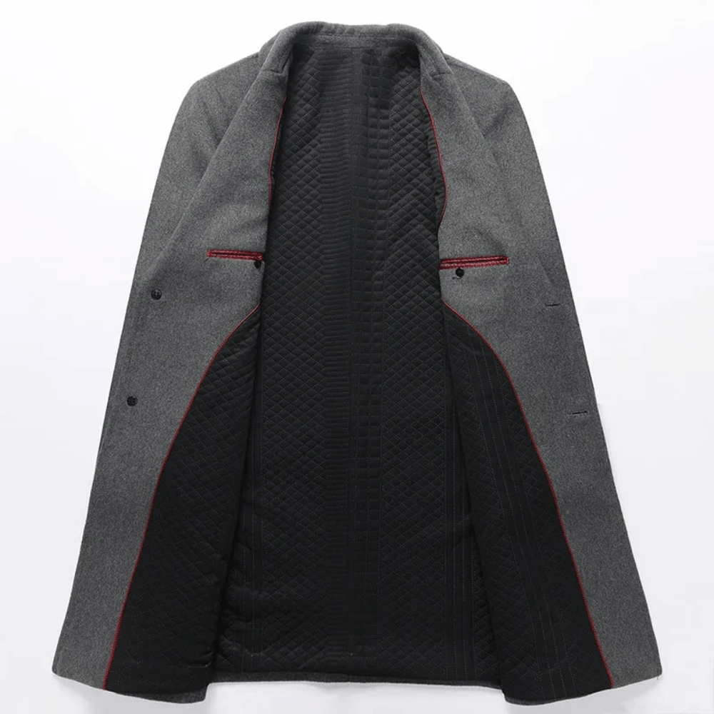 Manteau Long avec Fermeture À Boutons pour Homme | Idéal pour La Saison Froide