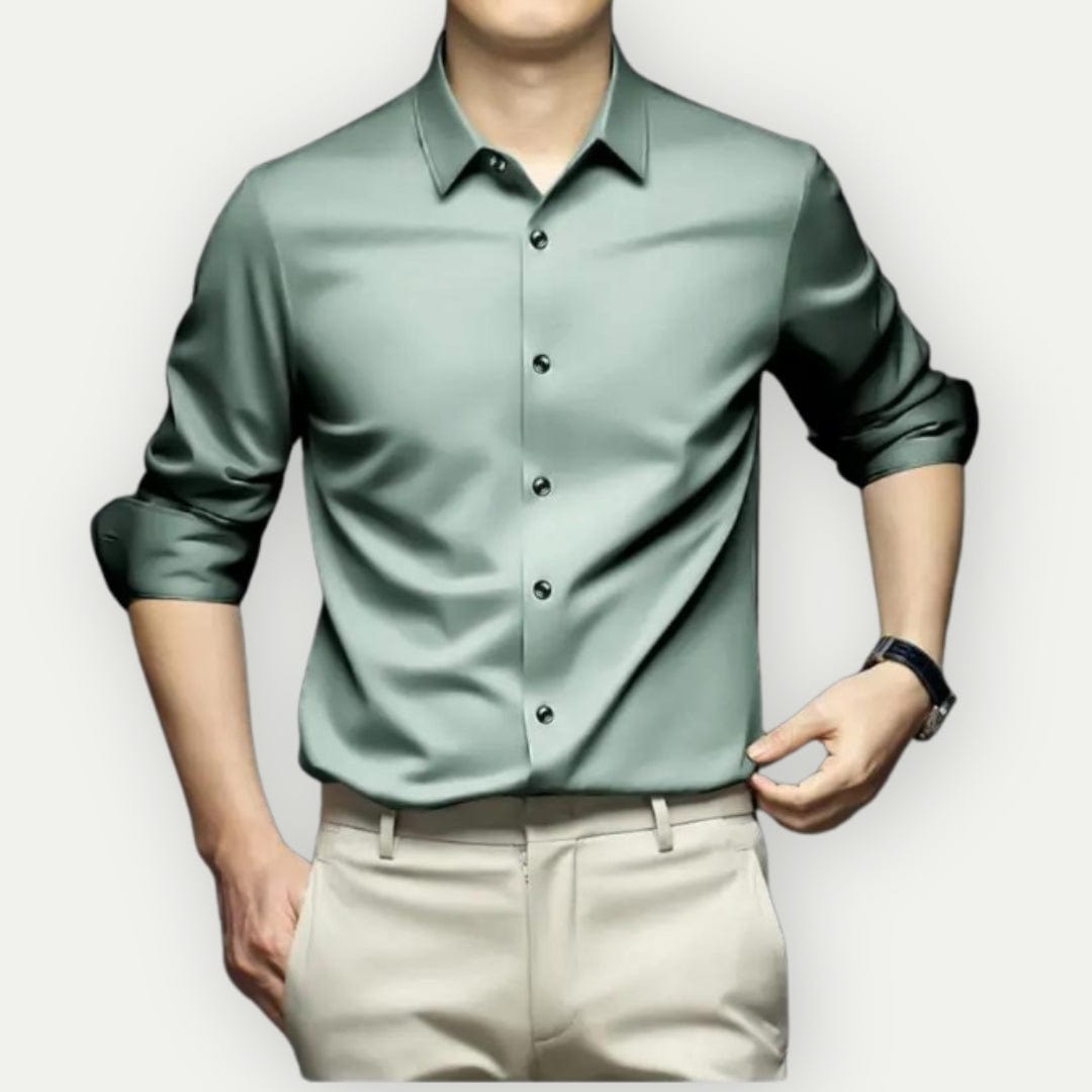 Chemise Slim Fit À Manches Longues avec Coupe Ajustée pour Homme | Idéale pour Le Bureau
