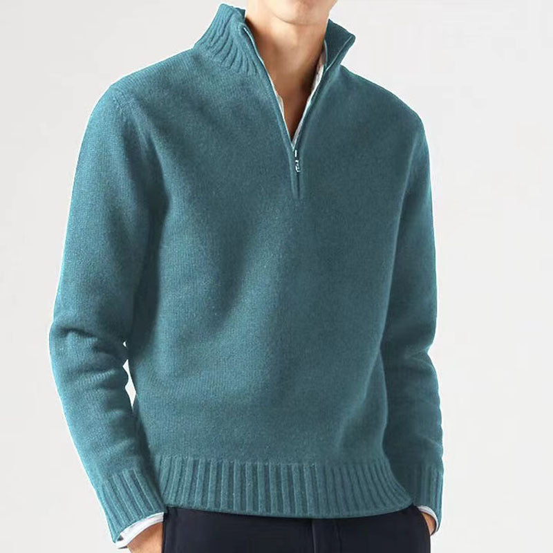 Pull avec Col Zippé pour Homme | Idéal pour Les Tenues Décontractées