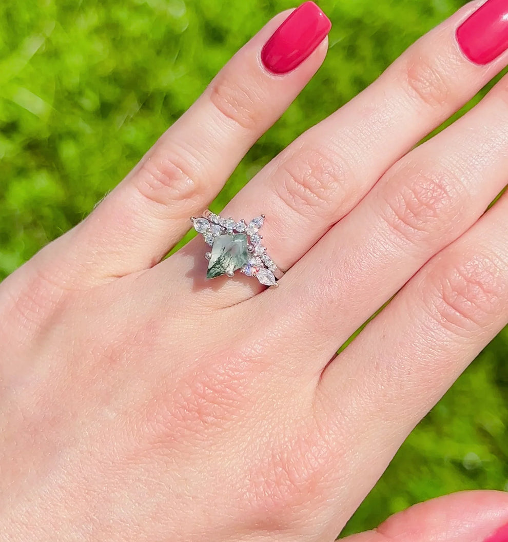 Bague Classique avec Pierre Naturelle pour Adulte | Idéale pour les Occasions Spéciales