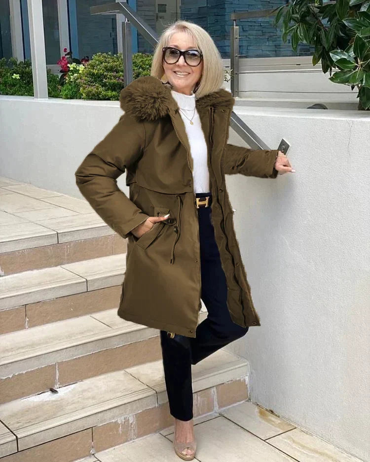 Manteau Long avec Ceinture pour Femmes | Idéal pour La Saison Hivernale