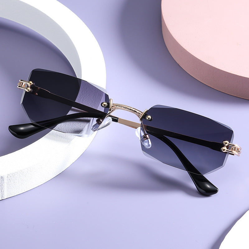 Lunettes de Soleil Sans Monture Avec Verres Dégradés Pour Femme | Idéales Pour Un Usage Quotidien