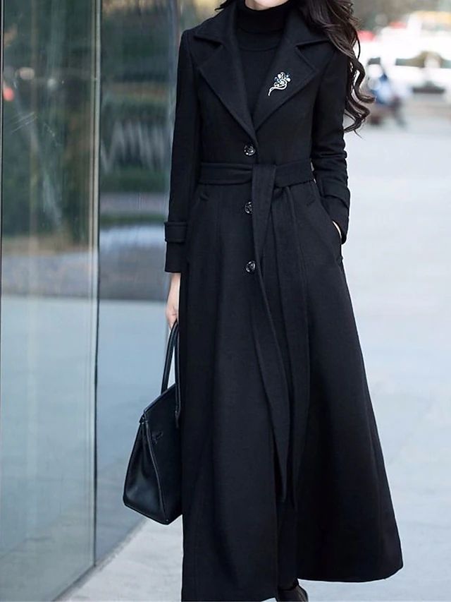 Manteau Long avec Ceinture pour Femme | Idéal pour L’Hiver