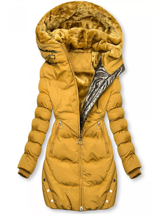 Veste D’Hiver Matelassée avec Doublure En Peluche pour Femme | Idéale par Temps Froid