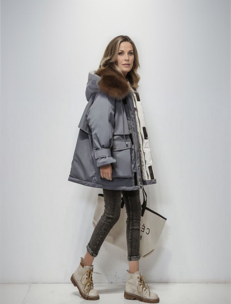 Parka Hivernale avec Capuche Et Manches Longues pour Femme | Idéale pour La Saison Froide