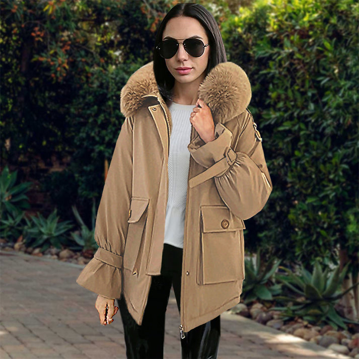 Veste d’Extérieur avec Capuche Réglable et Poches pour Femmes | Idéale pour l’Automne et l’Hiver