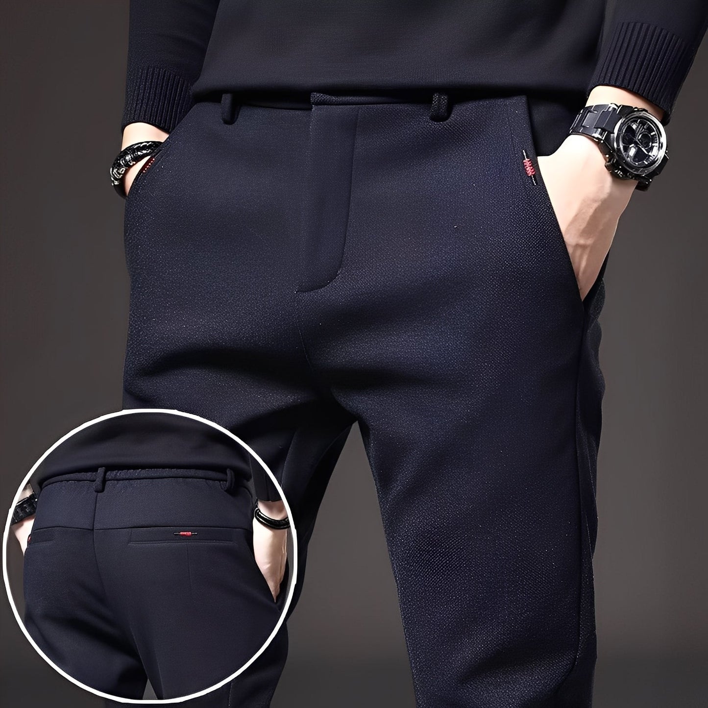 Pantalon Roger avec Coupe Moderne pour Homme | Idéal pour le Bureau et les Occasions Spéciales