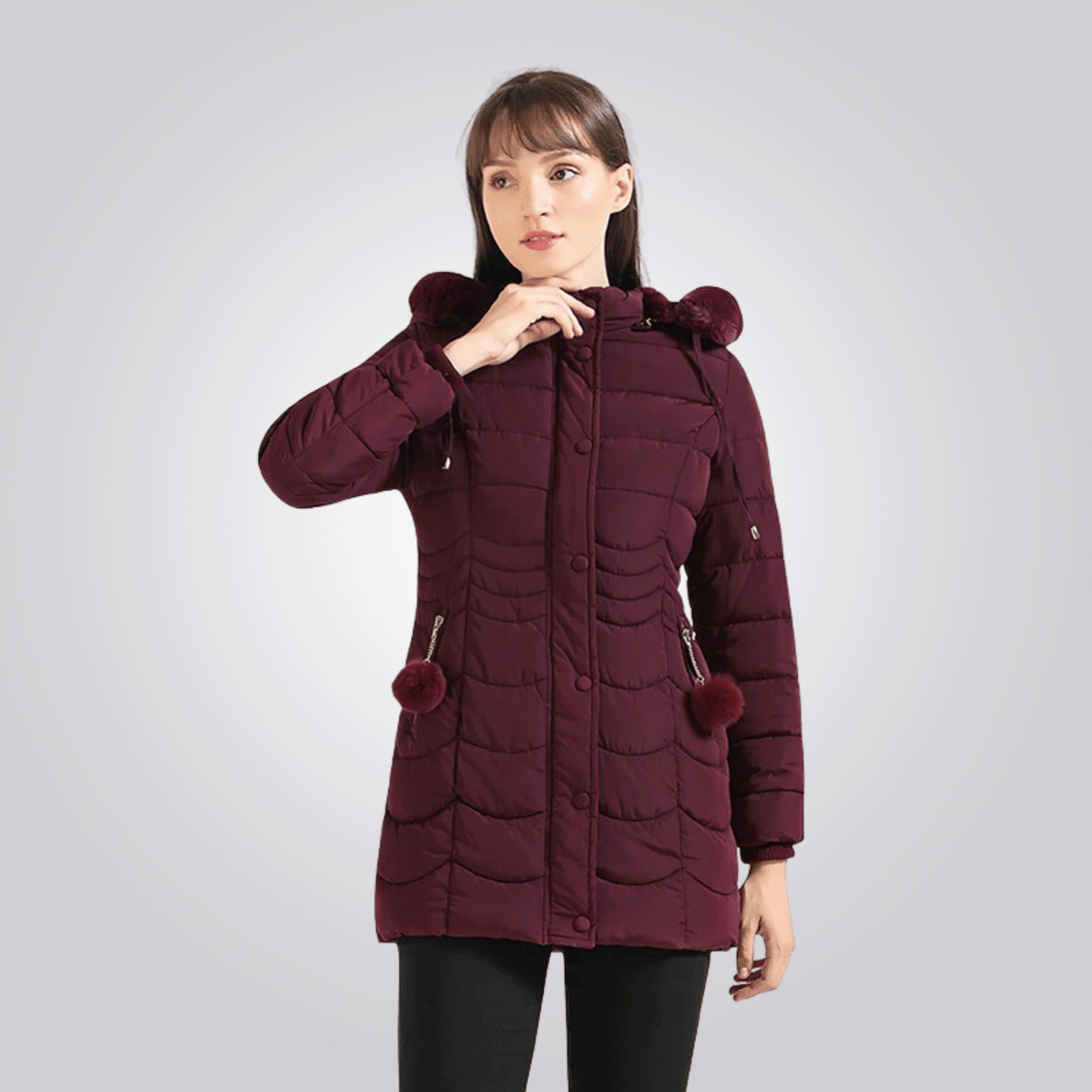 Manteau Long avec Capuche Amovible pour Femme | Idéal pour l’Hiver