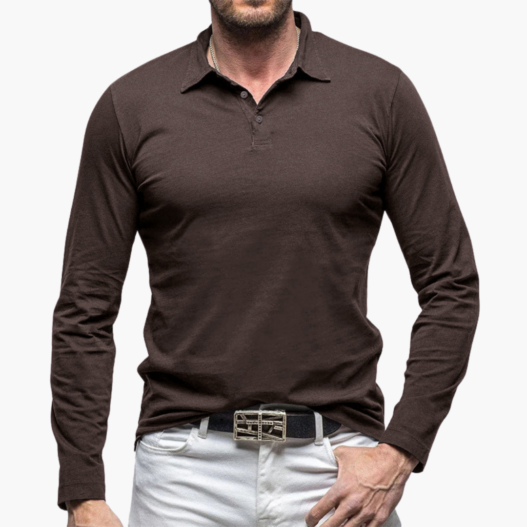 Polo Slim Fit à Manches Longues pour Homme | Idéale pour un Usage Quotidien et Semi-Formel
