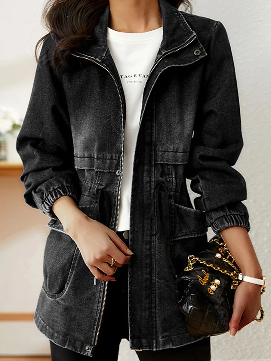 Veste à Taille Ajustable avec Poches pour Femme | Idéale pour la Mi-Saison