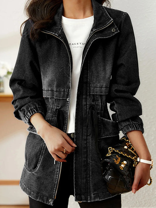 Veste à Taille Ajustable avec Poches pour Femme | Idéale pour la Mi-Saison