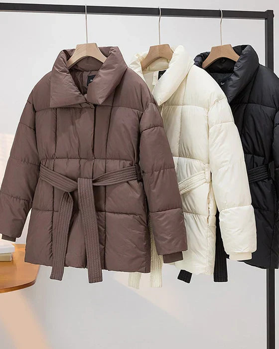 Veste Matelassée avec Revers Et Rembourrage Léger pour Femme | Idéale pour Les Journées Fraîches