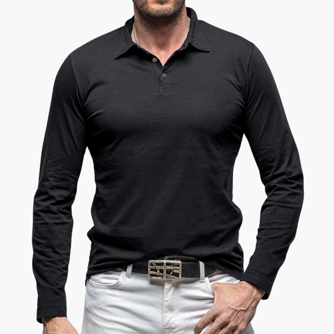 Polo Slim Fit à Manches Longues pour Homme | Idéale pour un Usage Quotidien et Semi-Formel