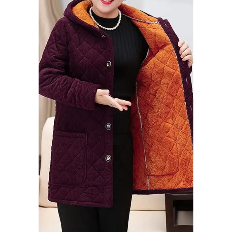 Veste Matelassée Avec Doublure Polaire Et Manches Longues Pour Femme | Idéale Pour La Saison Automne-Hiver