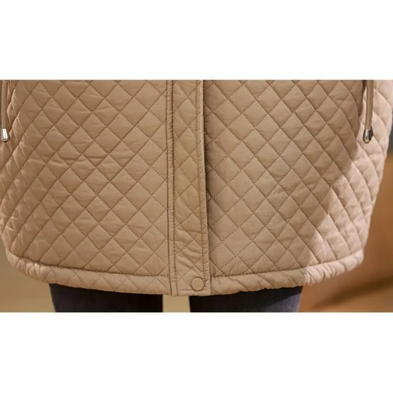 Veste Matelassée Avec Doublure Et Fermeture Zippée Pour Femme | Idéale Pour La Saison Automne-Hiver