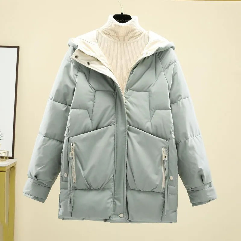Veste à Capuche avec Fermeture Zippée pour Femme | Idéale pour la Saison Froide