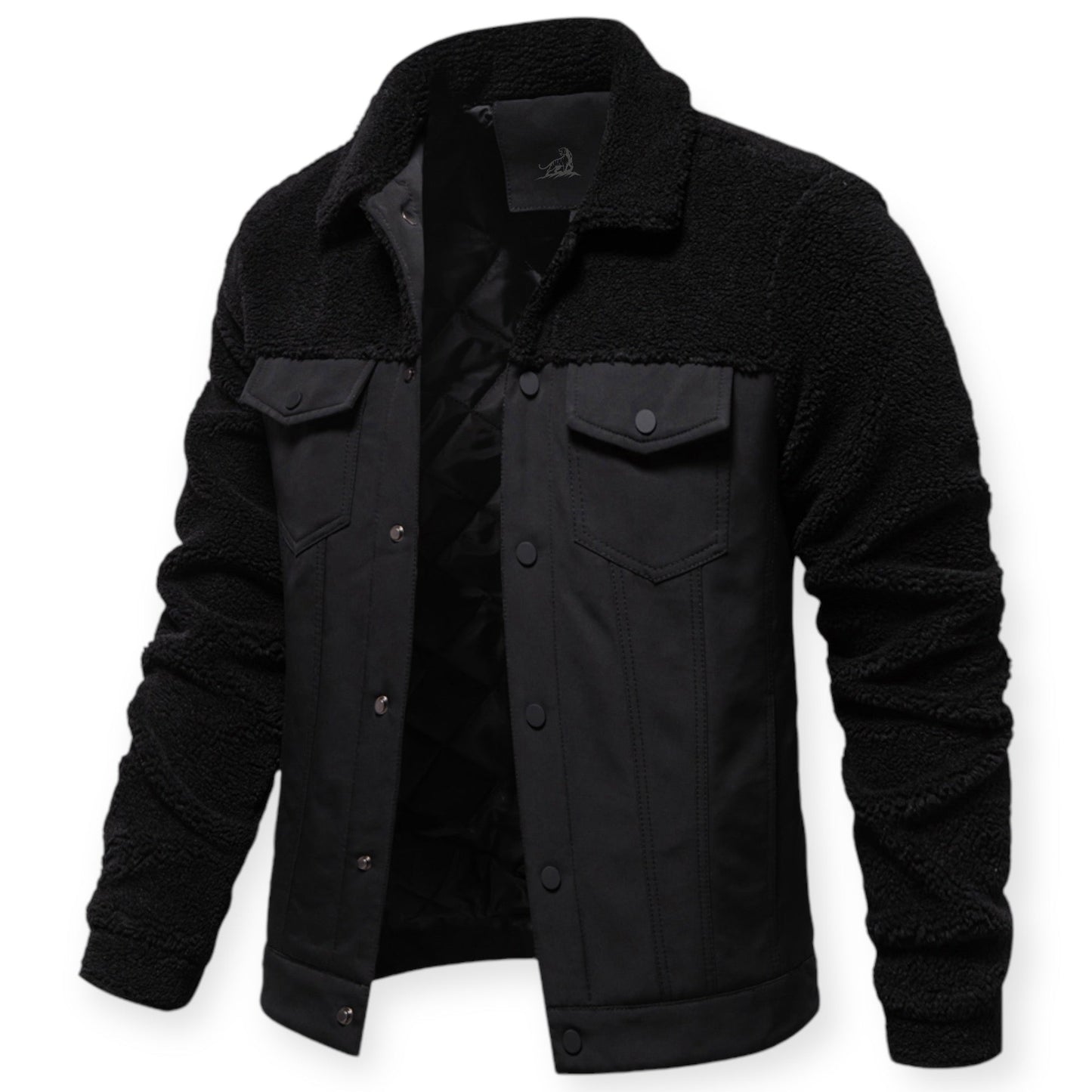 Veste Isolée avec Doublure Et Fermeture À Pression pour Hommes | Idéale pour Les Journées Froides