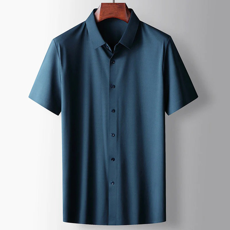 Chemise à Coupe Droite avec Col Classique pour Homme | Idéale pour le Bureau et les Loisirs