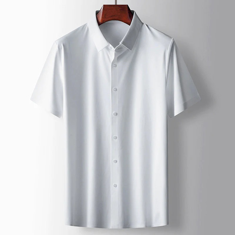 Chemise à Coupe Droite avec Col Classique pour Homme | Idéale pour le Bureau et les Loisirs