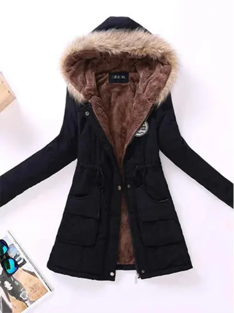 Veste d’Hiver avec Capuche et Doublure Intérieure pour Femmes | Idéale pour le Quotidien