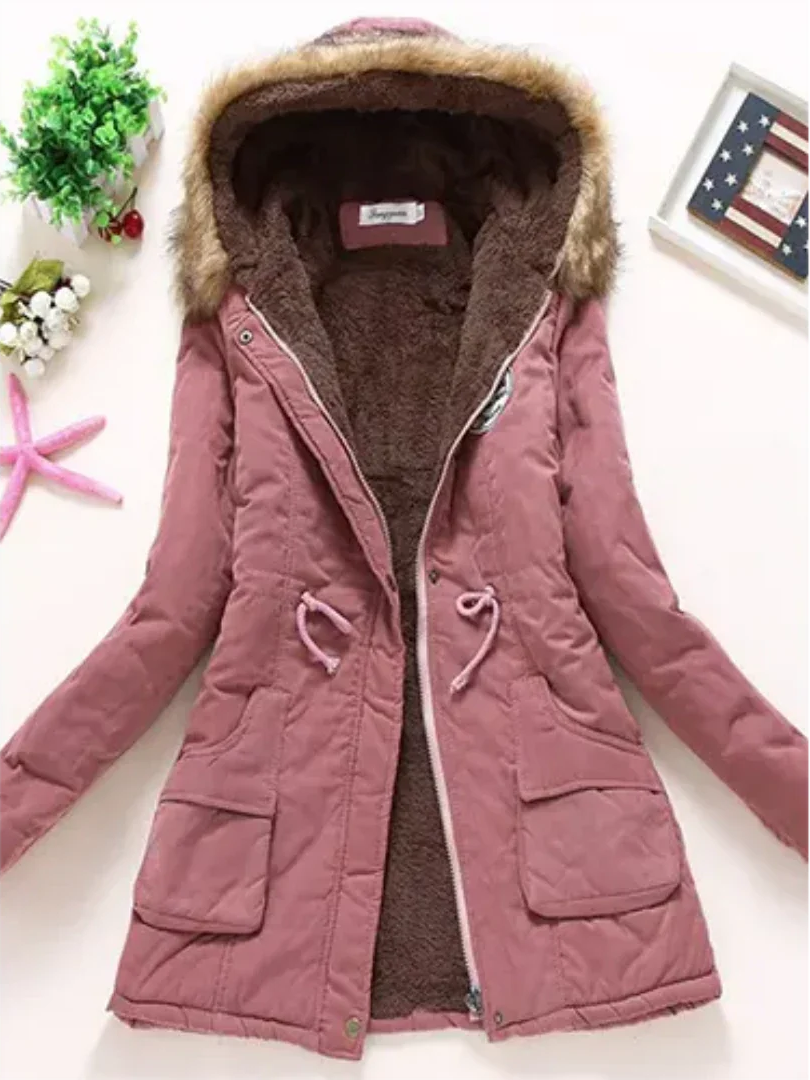 Veste d’Hiver avec Capuche et Doublure Intérieure pour Femmes | Idéale pour le Quotidien