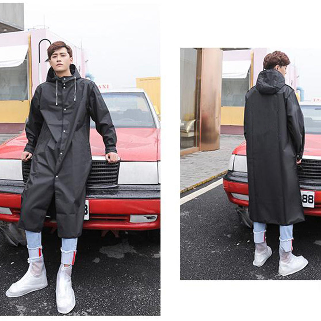 Veste Longue avec Capuche et Fermeture Zippée pour Hommes | Idéale pour l'Hiver