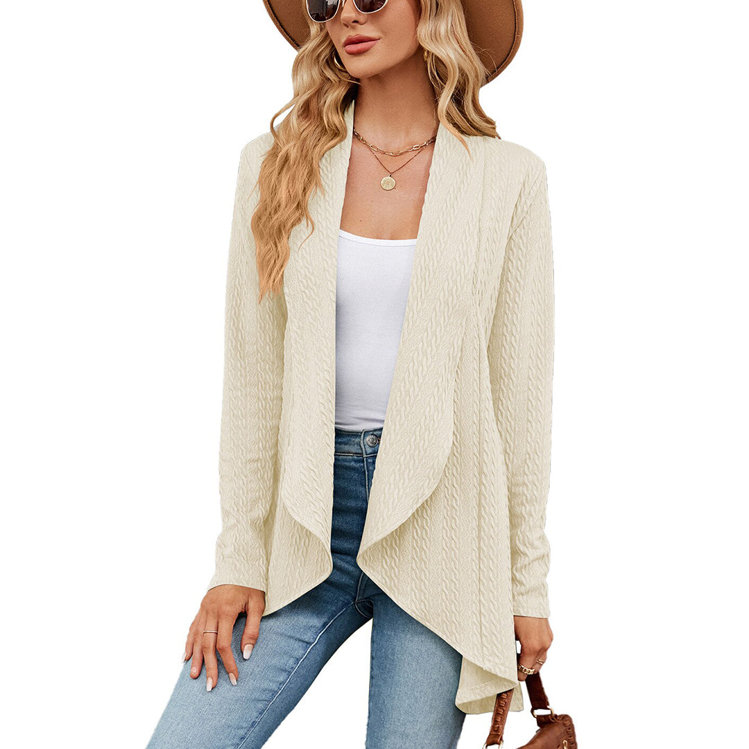 Gilet Texturé avec Coupe Droite pour Femmes | Idéal pour l'Automne