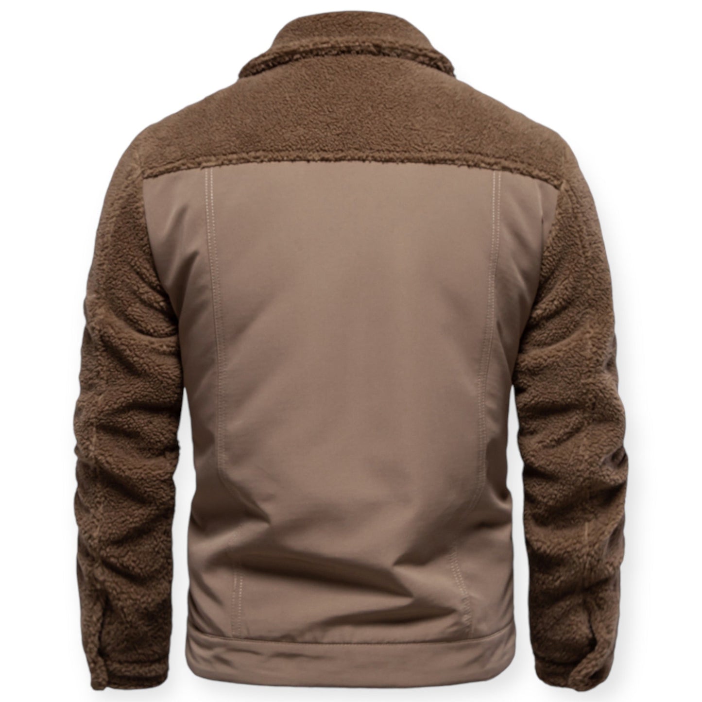 Veste Isolée avec Doublure Et Fermeture À Pression pour Hommes | Idéale pour Les Journées Froides