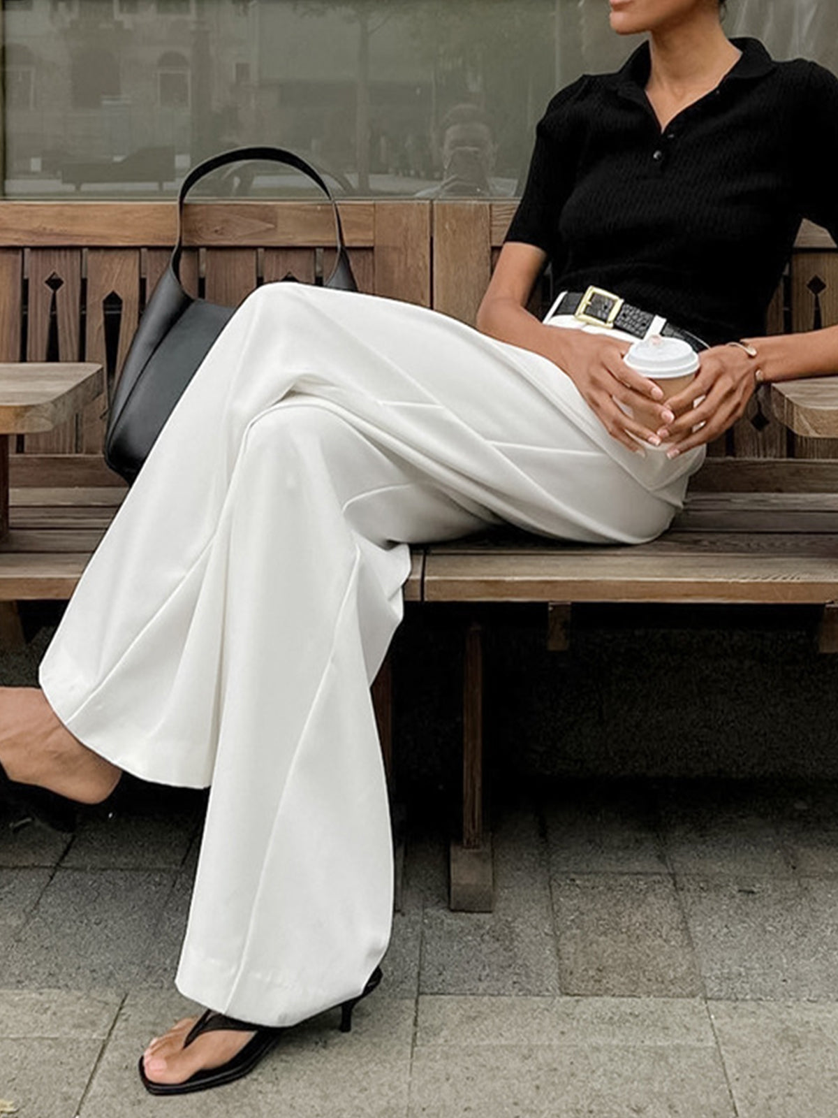 Pantalon à Coupe Classique et Taille Régulière pour Femme | Idéal pour le Bureau et les Loisirs
