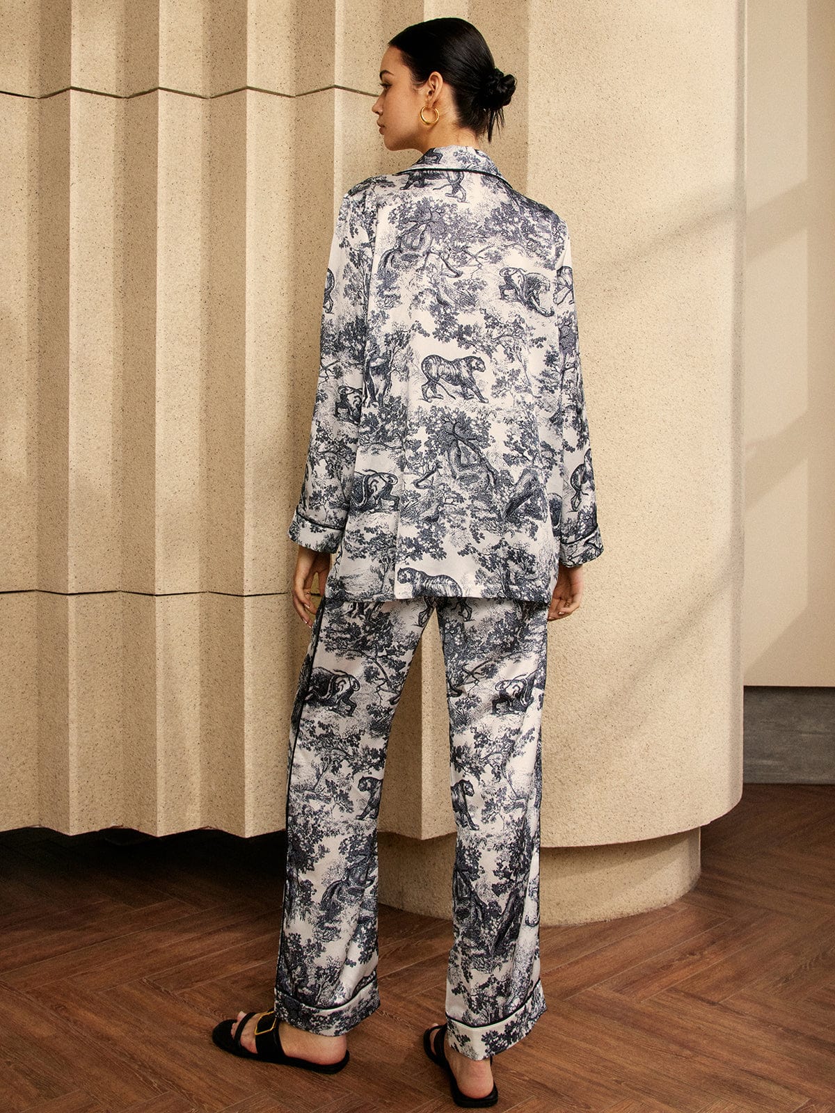 Ensemble Deux Pièces à Imprimé Graphique pour Femme | Idéal pour les Tenues Quotidiennes