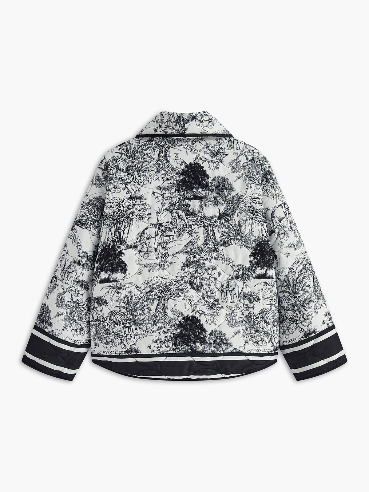 Veste Légère à Imprimé Graphique avec Poches Avant pour Femmes | Idéale pour le Printemps et l’Automne