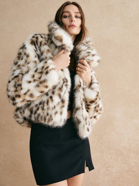 Veste À Motif Léopard pour Femme | Idéale pour L’Hiver Et Les Sorties