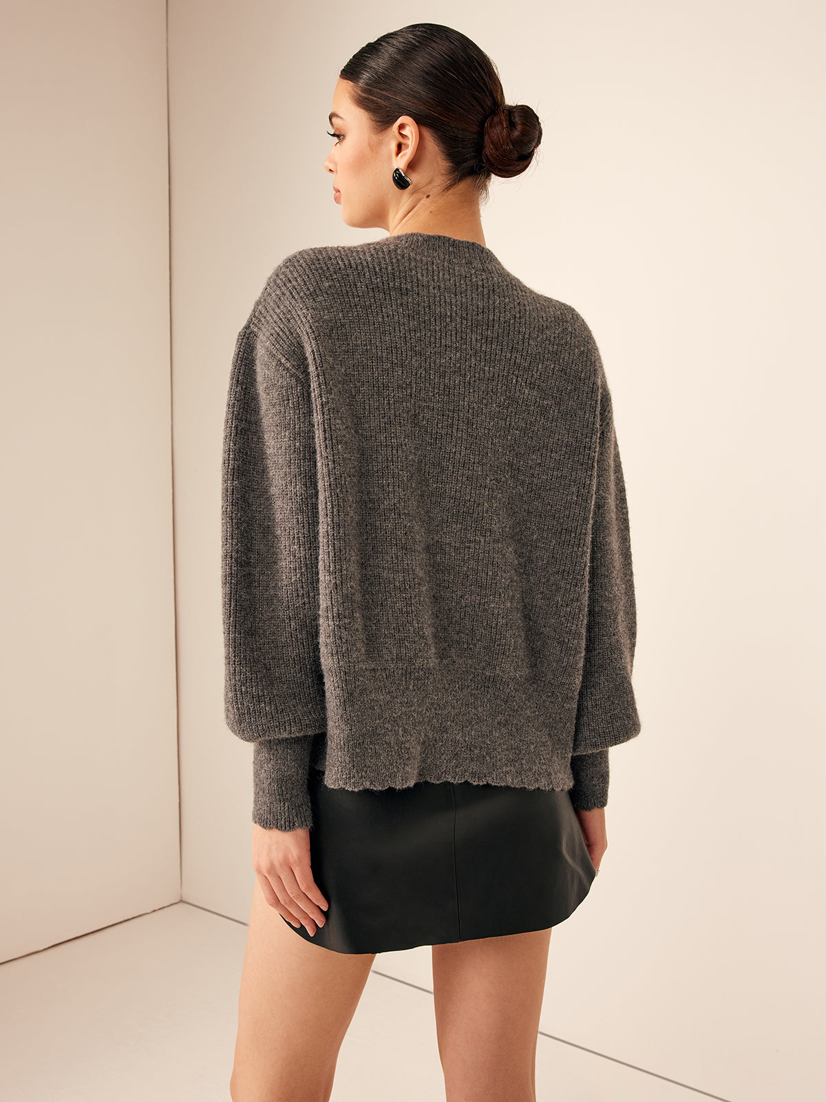 Cardigan en Maille Épaisse avec Nœuds Décoratifs et Coupe Oversize pour Femmes | Idéal pour Tenues Décontractées